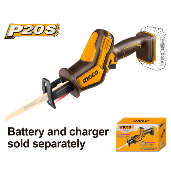 Scie sabre 20V Brushless sans batterie