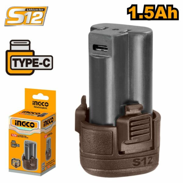 Batterie 12V 1,5 A USB type C ingco