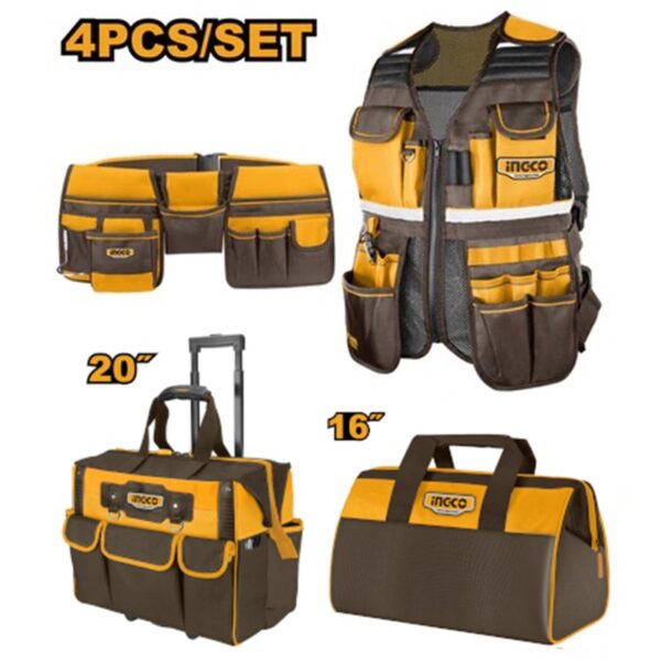 Set de sacs de rangement 4 en 1 ingco