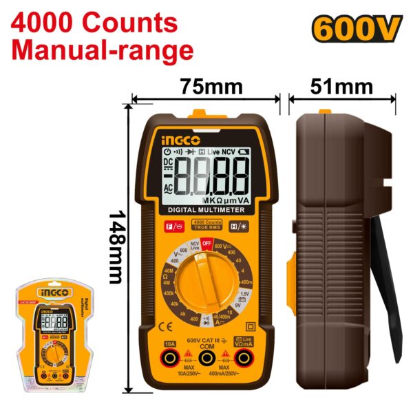 Multimètre numérique 600 V
