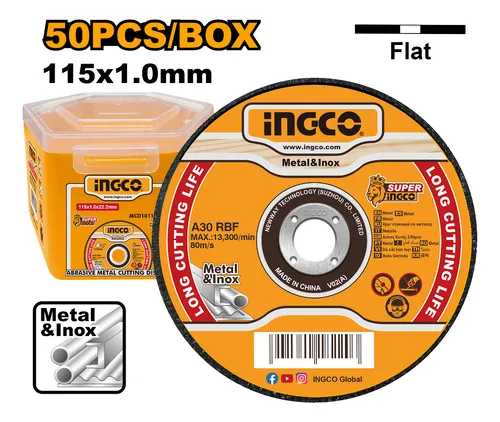 Ensemble de 50 disques 115mm à tronçonner
