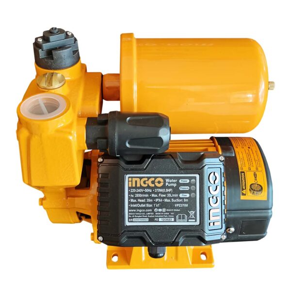 Pompe a eau surpresseur 0.5hp 370w ingco