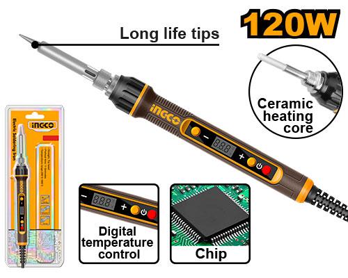 Fer a souder 120w à température contrôlée INGCO