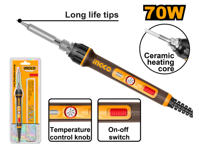 Fer a souder 70w à température contrôlée INGCO